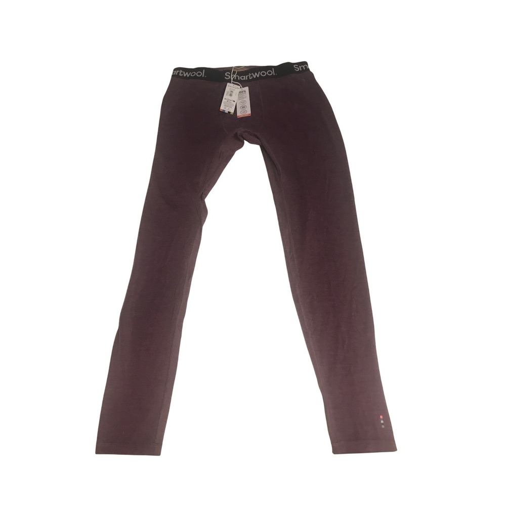 Smartwool Men's Merino Wool Thermal‎ Leggings Base Layer Bottoms Burgundy XL NWT